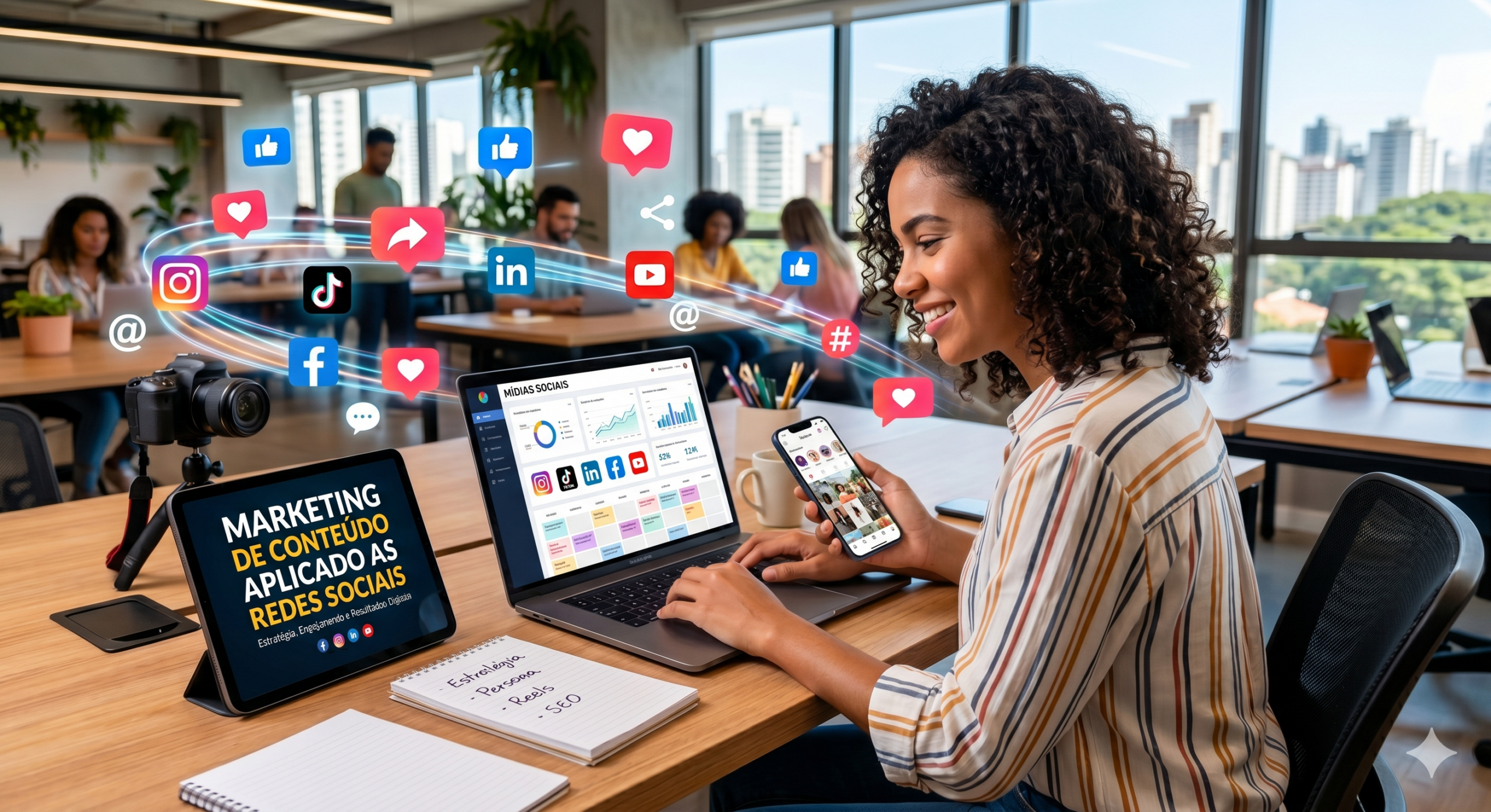 O que é marketing de conteúdo aplicado as redes sociais.